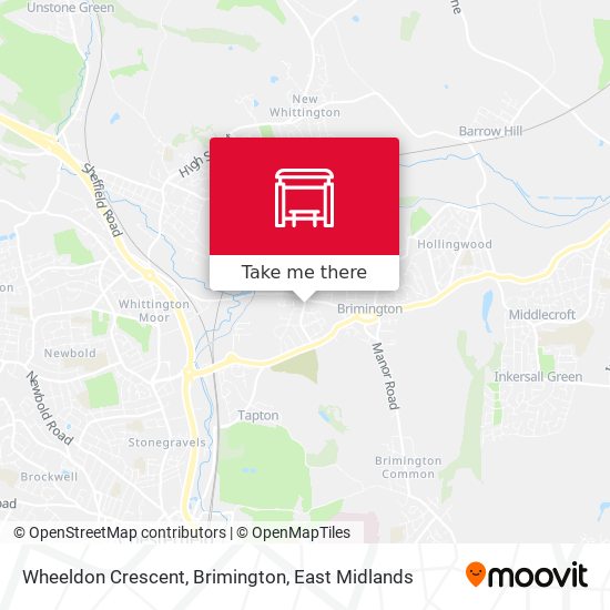 Wheeldon Crescent, Brimington map