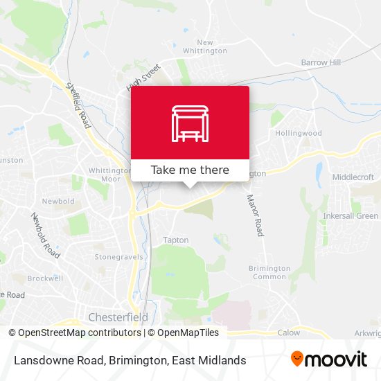Lansdowne Road, Brimington map