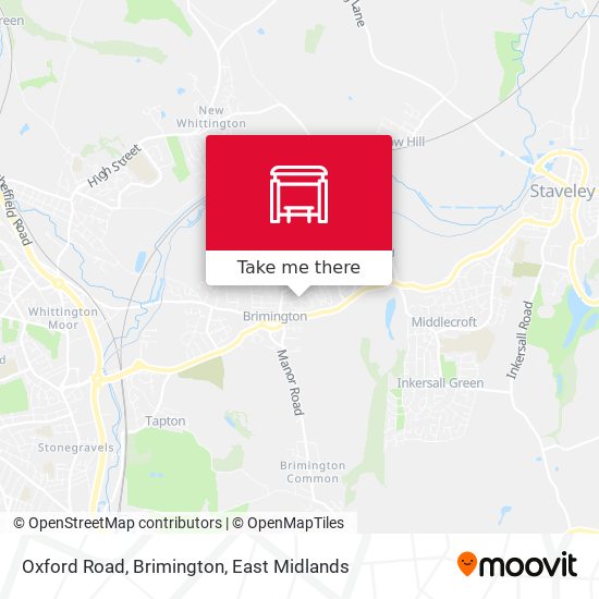 Oxford Road, Brimington map