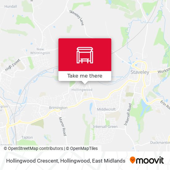 Hollingwood Crescent, Hollingwood map