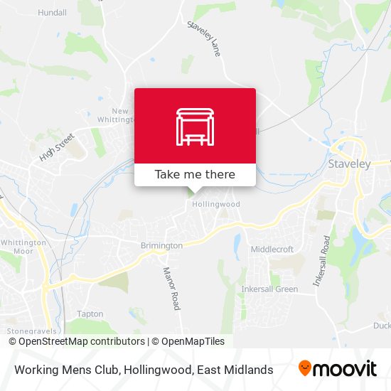 Working Mens Club, Hollingwood map