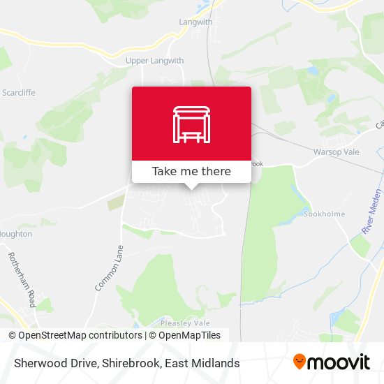 Sherwood Drive, Shirebrook map