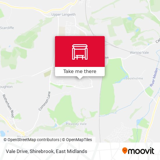 Vale Drive, Shirebrook map