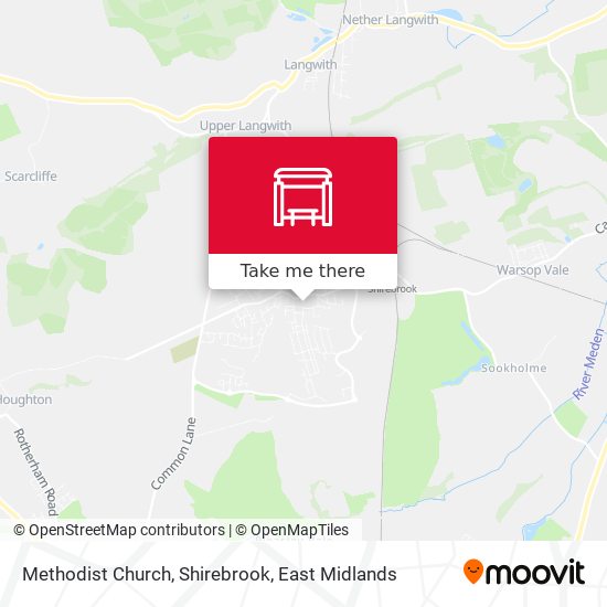 Methodist Church, Shirebrook map