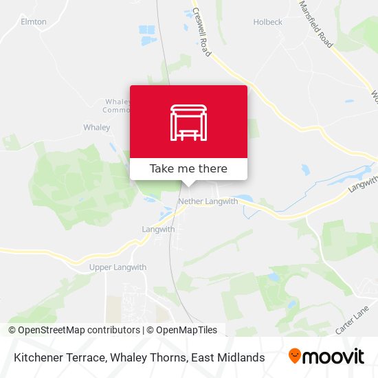 Kitchener Terrace, Whaley Thorns map
