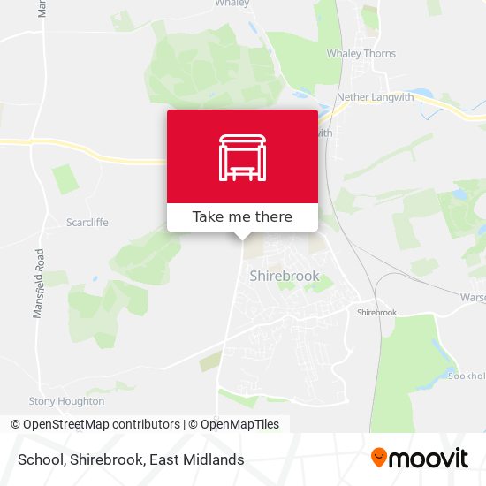 School, Shirebrook map