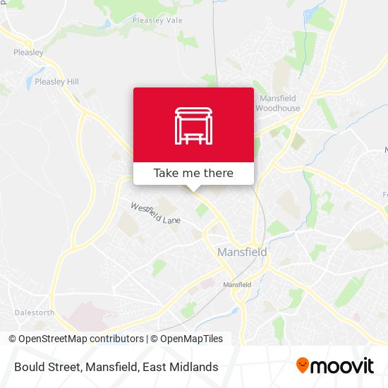 Bould Street, Mansfield map