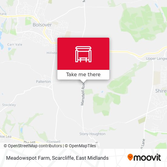 Meadowspot Farm, Scarcliffe map