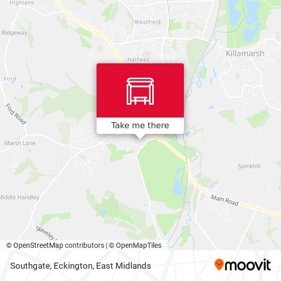 Southgate, Eckington map