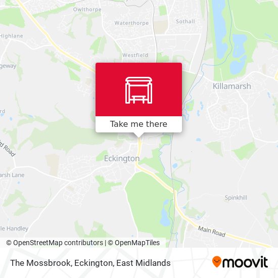 The Mossbrook, Eckington map