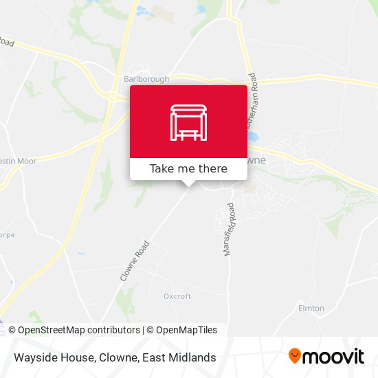 Wayside House, Clowne map