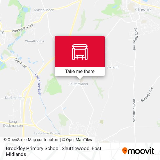 Brockley Primary School, Shuttlewood map