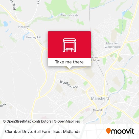 Clumber Drive, Bull Farm map