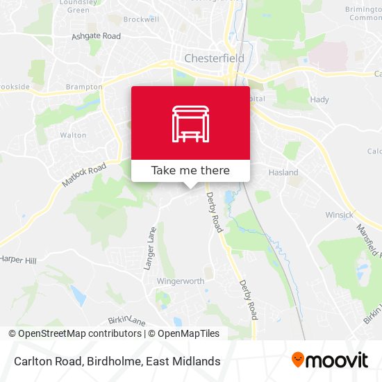 Carlton Road, Birdholme map