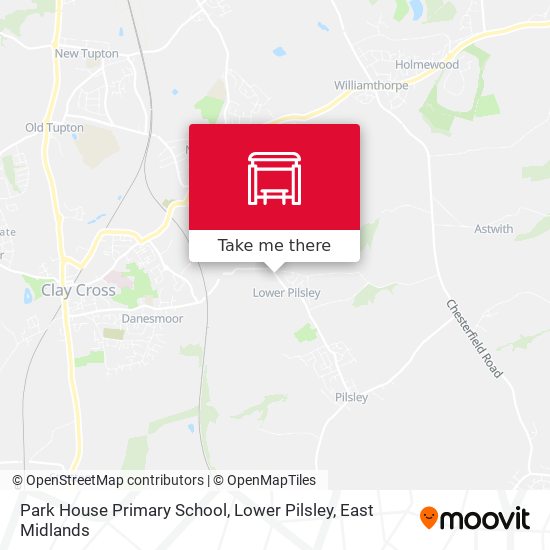 Park House Primary School, Lower Pilsley map