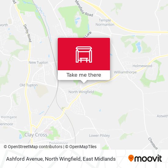 Ashford Avenue, North Wingfield map