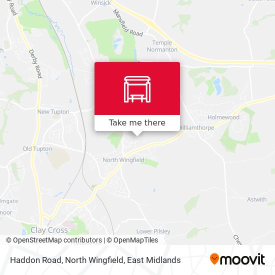 Haddon Road, North Wingfield map