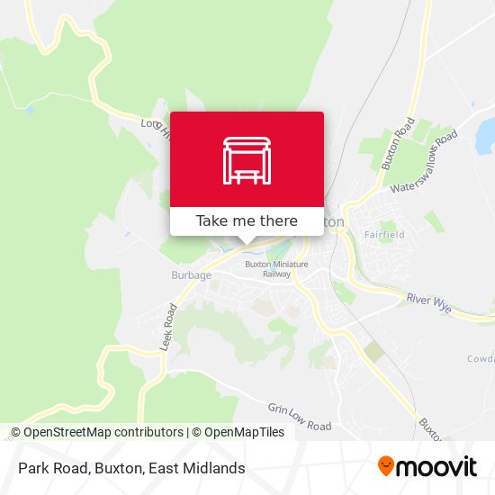 Park Road, Buxton map