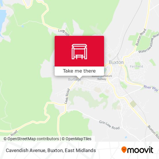Cavendish Avenue, Buxton map