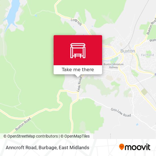 Anncroft Road, Burbage map