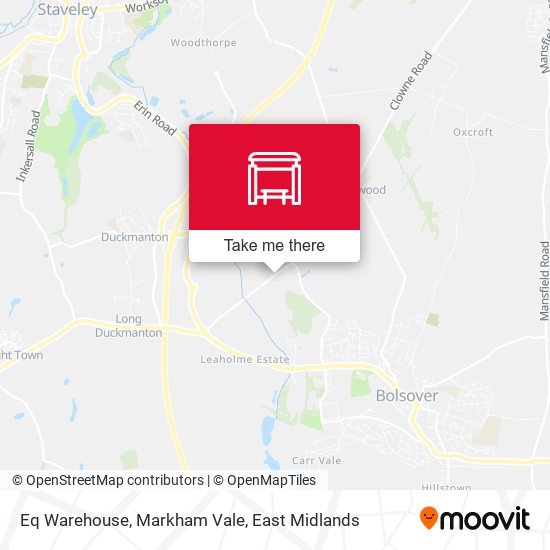 Eq Warehouse, Markham Vale map