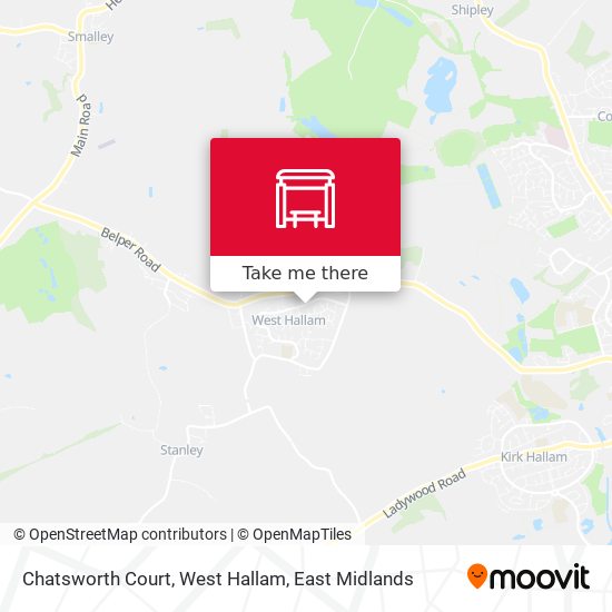 Chatsworth Court, West Hallam map