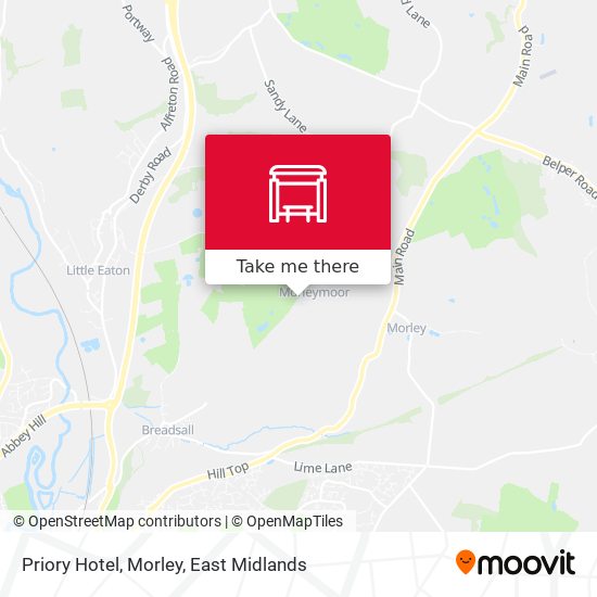 Priory Hotel, Morley map