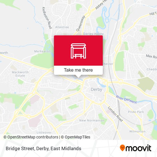 Bridge Street, Derby map