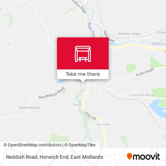 Reddish Road, Horwich End map