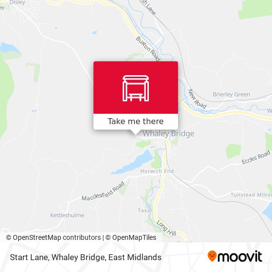 Start Lane, Whaley Bridge map