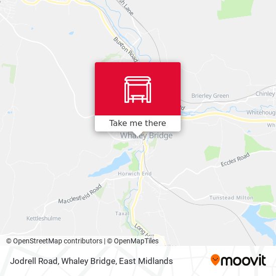 Jodrell Road, Whaley Bridge map