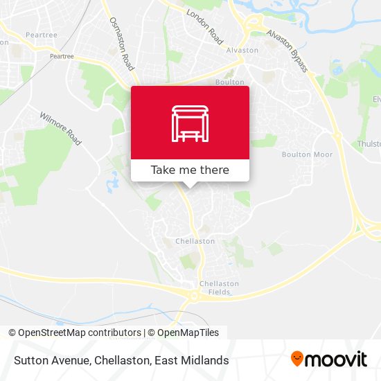 Sutton Avenue, Chellaston map