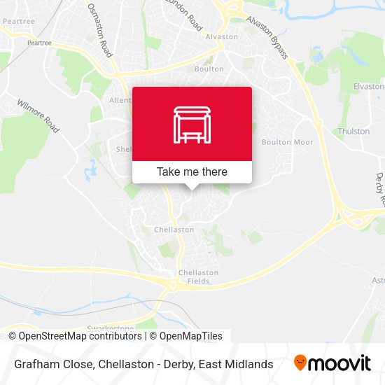 Grafham Close, Chellaston - Derby map