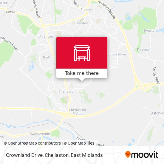 Crownland Drive, Chellaston map