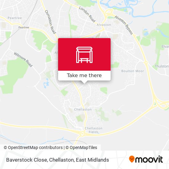 Baverstock Close, Chellaston map