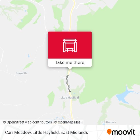 Carr Meadow, Little Hayfield map