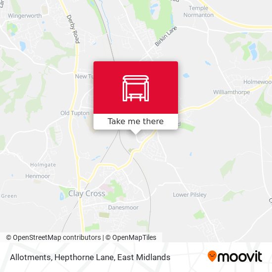 Allotments, Hepthorne Lane map