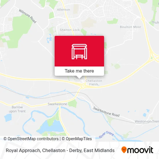 Royal Approach, Chellaston - Derby map