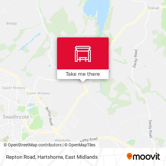Repton Road, Hartshorne map