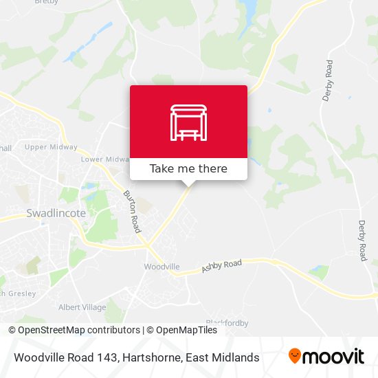 Woodville Road 143, Hartshorne map