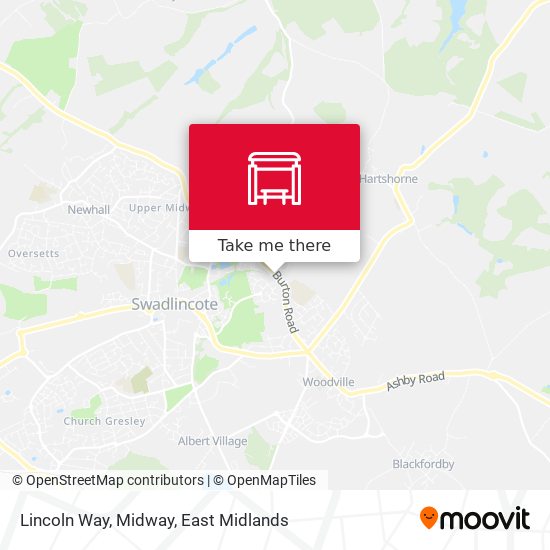 Lincoln Way, Midway map