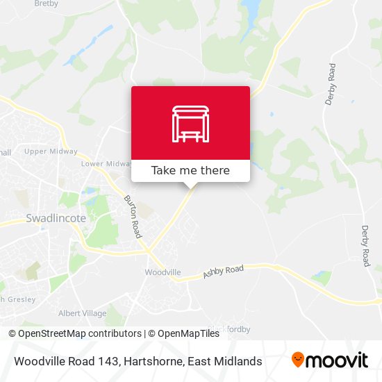 Woodville Road 143, Hartshorne map