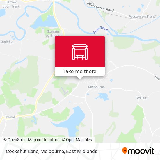 Cockshut Lane, Melbourne map