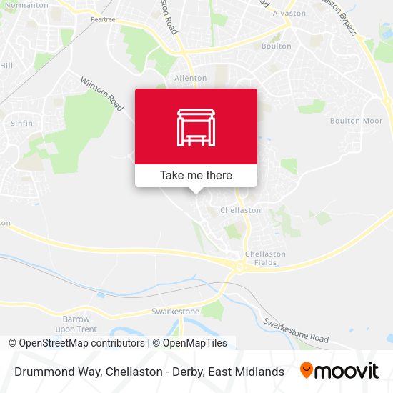 Drummond Way, Chellaston - Derby map