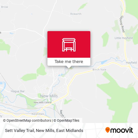 Sett Valley Trail, New Mills map