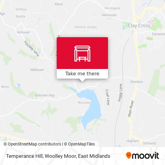 Temperance Hill, Woolley Moor map