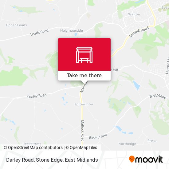 Darley Road, Stone Edge map