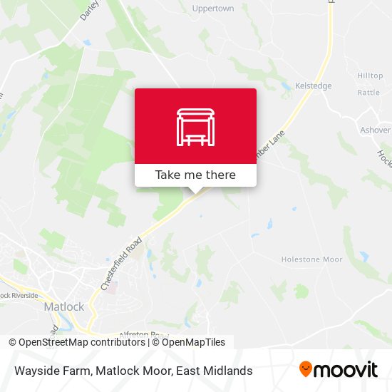 Wayside Farm, Matlock Moor map