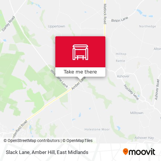 Slack Lane, Amber Hill map