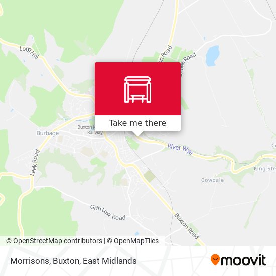 Morrisons, Buxton map